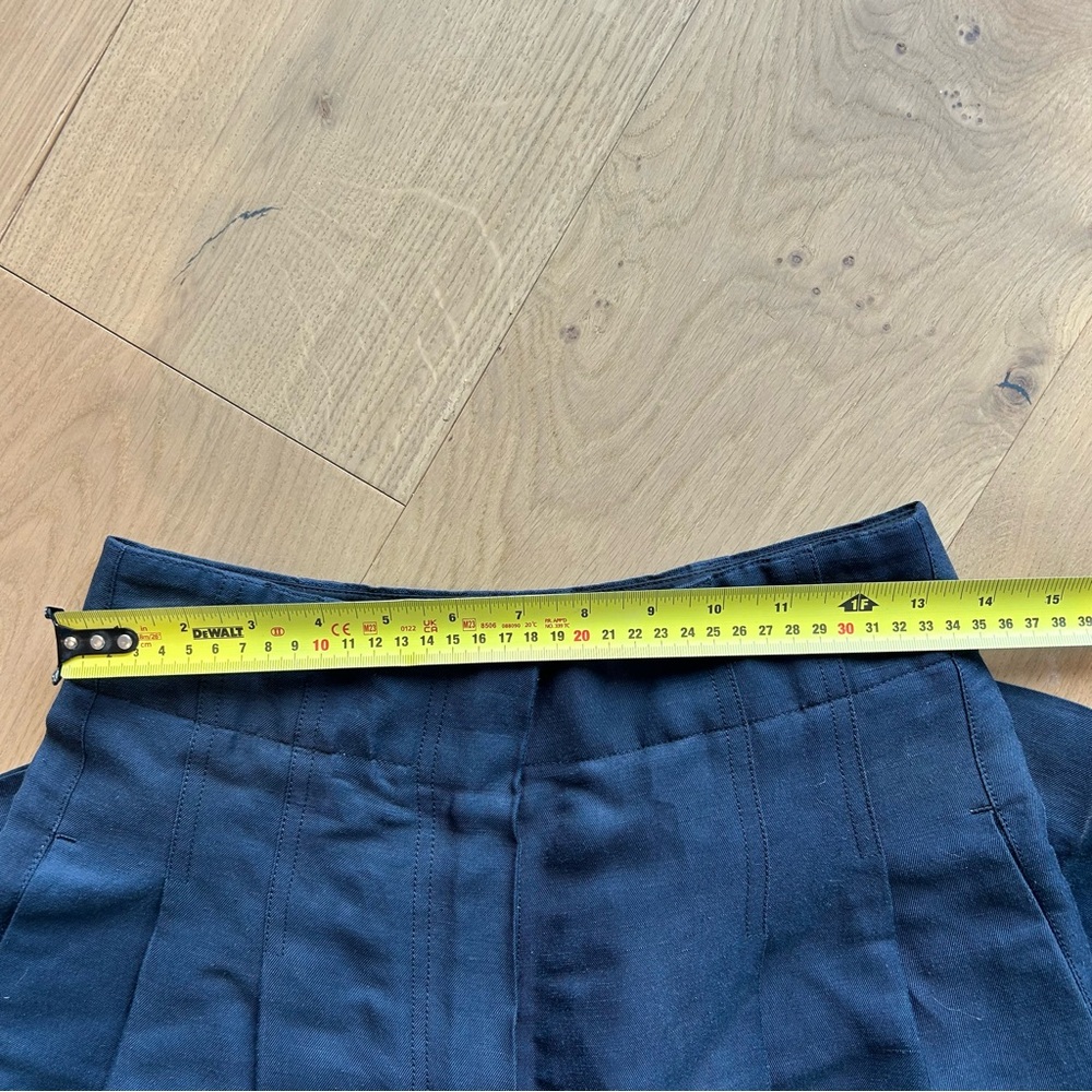CELINE navy linen Culottes - Picture 9 of 13